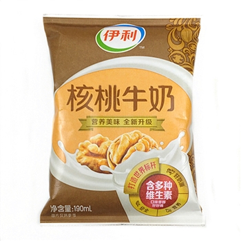 伊利核桃奶早餐奶190ml16包无菌枕清真核桃奶整箱