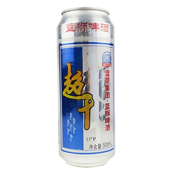 蓝带蓝狮超干啤酒11°P 听装500mlx12罐