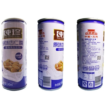 【纯珍】杏仁露原味植物饮料健康饮品餐桌上营养产品240ml*20灌