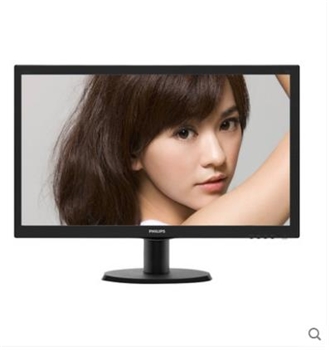 Philips/飞利浦 243V5QSB 23.6寸黑色LED液晶显示器支持壁挂