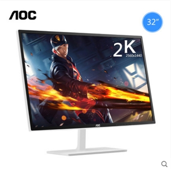 AOC显示器 31.5英寸 Q3279VWF 2K显示器75hz高清电脑台式机电竞游戏HDMI PS4显示器AOC显示器VA屏